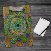 Brachyuras symbolische Kunst der Mandala Klemmbrett