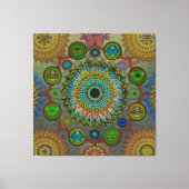 Brachyuras symbolische Kunst der Mandala Leinwanddruck (Vorderseite)