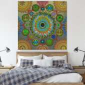 Brachyuras symbolische Kunst der Mandala Leinwanddruck (Insitu (Schlafzimmer))