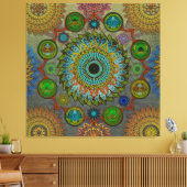 Brachyuras symbolische Kunst der Mandala Leinwanddruck (Insitu (Wohnzimmer))