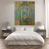 Brachyuras symbolische Kunst der Mandala Wandteppich