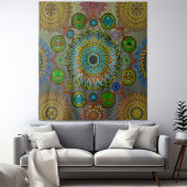 Brachyuras symbolische Kunst der Mandala Wandteppich