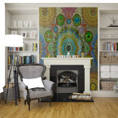 Brachyuras symbolische Kunst der Mandala Wandteppich