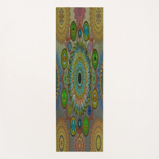 Brachyuras symbolische Kunst der Mandala Yogamatte (Vorderseite)
