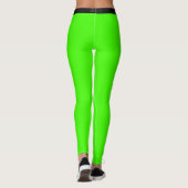 Brack Side Strip Neon Green Leggings Farbe (Rückseite)