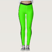 Brack Side Strip Neon Green Leggings Farbe (Vorderseite)