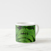 Bracken Farn mit Regentropfen, Washington Staat Espressotasse (Vorderseite Rechts)