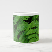 Bracken Farn mit Regentropfen, Washington Staat Jumbo-Tasse (Vorderseite)
