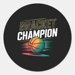 Bracket Champion Sketll Gewinner Spieler Sport - 2 Runder Aufkleber