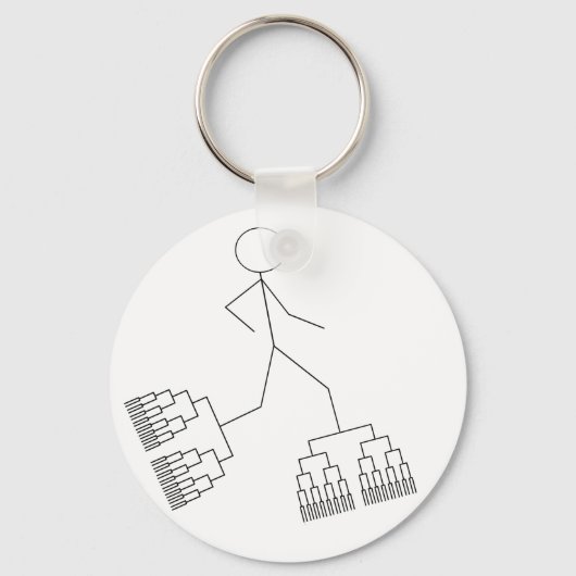 Bracket Man Schlüsselanhänger (Vorderseite)