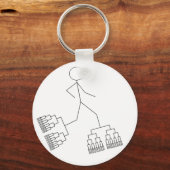 Bracket Man Schlüsselanhänger (Vorderseite)