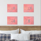 Bracket März Basketball 16 8 4 Mannschaftsspiel in Bilderwand Sets (Schlafzimmer)