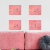 Bracket März Basketball 16 8 4 Mannschaftsspiel in Bilderwand Sets (Wohnzimmer)