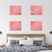 Bracket Turnament Quadranter Roter Pfeil Bilderwand Sets (Schlafzimmer)