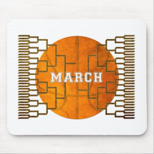 Bracketology März Basketball Wahnsinn Mousepad