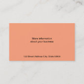 Brackets (Lachs) Visitenkarte (Rückseite)