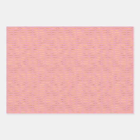 Brackets mit rosa gefärbtem Hintergrund Geschenkpapier Set (Vorderseite 3)