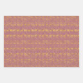 Brackets mit rosa gefärbtem Hintergrund Geschenkpapier Set (Vorderseite)