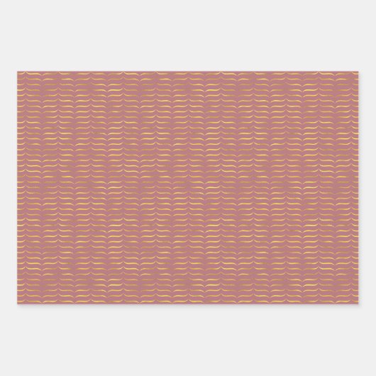 Brackets mit rosa gefärbtem Hintergrund Geschenkpapier Set (Vorderseite)