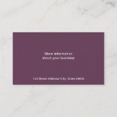 Brackets (Trauben) Visitenkarte (Rückseite)