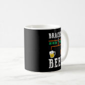 Brackets und Bier März Basketball Uni Tournam Kaffeetasse (VorderseiteRechts)