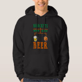 Brackets und Bier März Basketball Uni Wahnsinn Hoodie (Vorderseite)