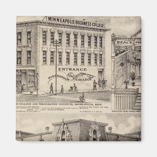Brackett's Block, Minnesota Magnet (Vorne)