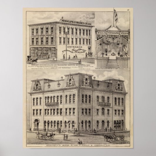 Brackett's Block, Minnesota Poster (Vorne)