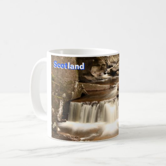 Bracklinn Falls, Perthshire, Schottland Kaffeetasse (Vorderseite Links)