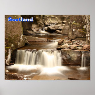 Bracklinn Falls, Perthshire, Schottland Poster