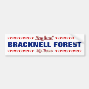 BRACKNELL FOREST - Meine Zuhause - EnglandHerz Autoaufkleber