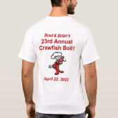 Brad & Brian's 23. Jährlicher Crawfish-Boil T-Shirt (Rückseite)