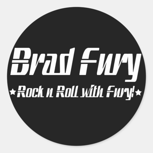 Brad Fury Stickers (Vorderseite)
