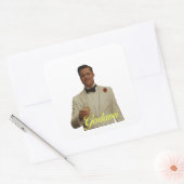 Brad Pitt Glorious Basters Tarantino Gorlami Quadratischer Aufkleber (Umschlag)