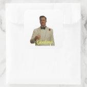 Brad Pitt Glorious Basters Tarantino Gorlami Quadratischer Aufkleber (Tasche)