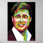 Brad pitt wpap art poster (Vorne)