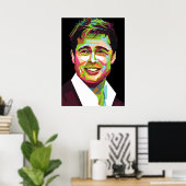 Brad pitt wpap art poster (Heimbüro)