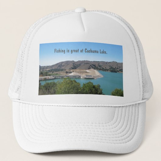 Bradbury-Verdammung in Cachuma See nahe Santa Ynez Truckerkappe (Vorderseite)