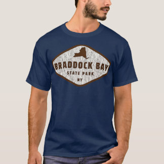 Braddock Bay Staat Park New York Tree Log Textur T-Shirt