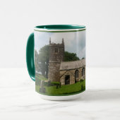Braddock Kirche Cornwall England Tasse (Vorderseite Links)