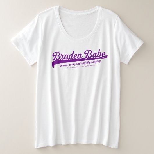 Braden Babe Tshirt bis zu 4x (Design vorne)