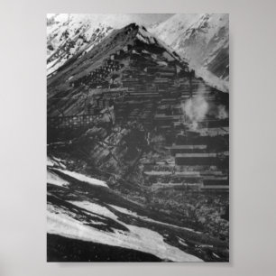 Braden Kupfer Minen im Chili Poster