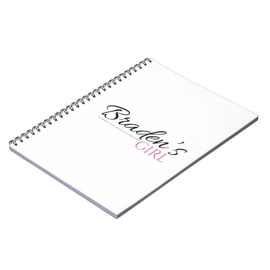 Bradens Girl 6.5" x 8.75" Notebook Notizblock (Linke Seite)