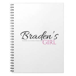 Bradens Girl 6.5" x 8.75" Notebook Notizblock