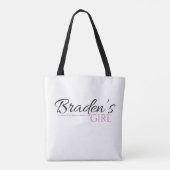 Bradens Girl Tote Bag Tasche (Rückseite)