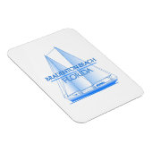 Bradenton Beach Coastal Nautical Sailing Magnet (Rechte Seite)