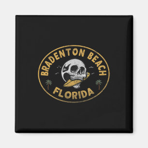 Bradenton Beach Florida Fl Vintage-Surf-Frontseite Magnet