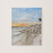 Bradenton Beach Florida Sonnenuntergang Puzzle (Vertikal)