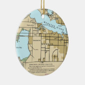 Bradenton FL Nautical Chart Keramik Ornament (Rechts)