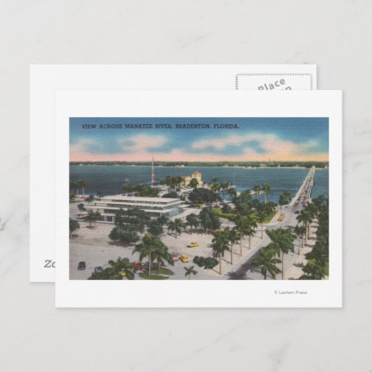 Bradenton, Florida - Blick über den Fluss Manatee Postkarte (Vorne/Hinten)